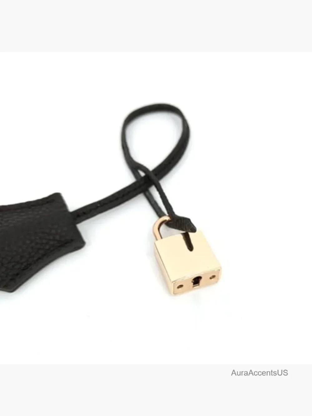 Genuine Leather Key Clochette Bag Charm Bell Key Holder Purse Keychain Handbag